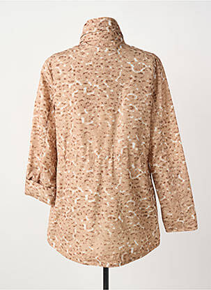 Coupe-vent manches longues a capuche marron ANANKE femme