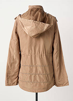 Coupe-vent poches a capuche marron ANANKE femme