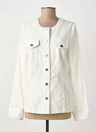 Veste casual col rond beige MERI & ESCA femme