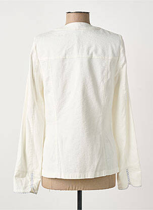 Veste casual col rond beige MERI & ESCA femme