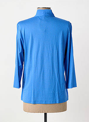 Top coupe cintrée manches longues bleu FRANK WALDER femme