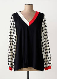 Top tissage jersey manches longues noir AN II VITO femme