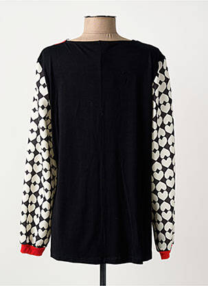 Top tissage jersey manches longues noir AN II VITO femme