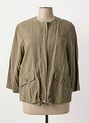Veste casual col rond vert THOMAS RABE femme