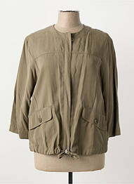 Veste casual col rond vert THOMAS RABE femme