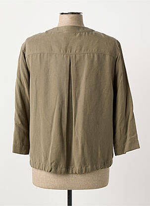 Veste casual col rond vert THOMAS RABE femme