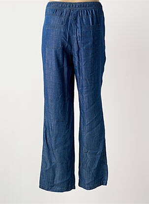 Pantalon droit taille élastique taille normale bleu BARBARA LEBEK femme