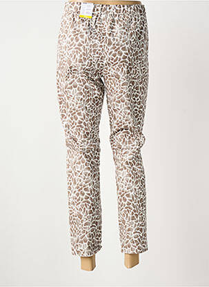 Jegging stretch taille normale beige FRANK WALDER femme