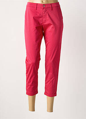 Pantacourt stretch taille normale rose LCDN femme