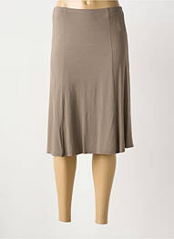 Jupe mi-longue taille normale gris BARBARA LEBEK femme