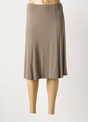 Jupe mi-longue taille normale gris BARBARA LEBEK femme