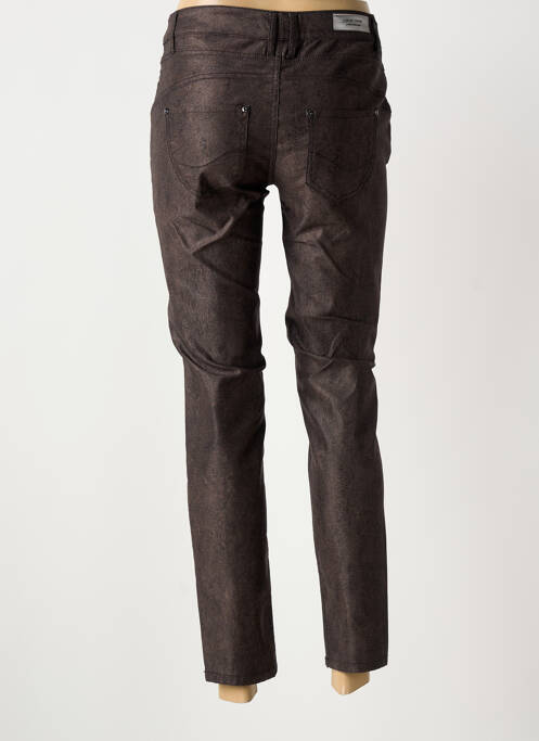 Pantalon 7/8 marron ANNA MONTANA femme