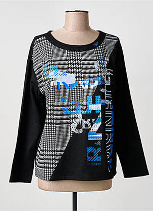 T-shirt manches longues manches longues noir BARBARA LEBEK femme