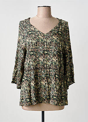 Blouse manches 3/4 manches 3/4 vert MERI & ESCA femme