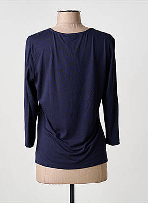 T-shirt manches 3/4 manches 3/4 bleu BARBARA LEBEK femme