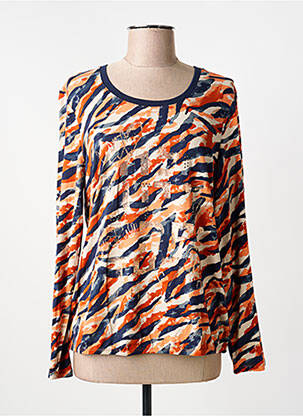 T-shirt manches longues manches longues orange BARBARA LEBEK femme