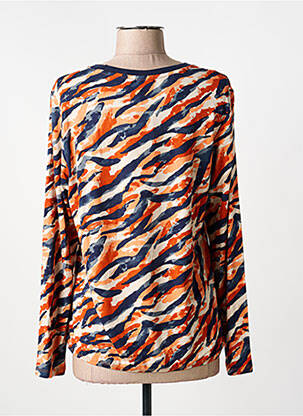 T-shirt manches longues manches longues orange BARBARA LEBEK femme