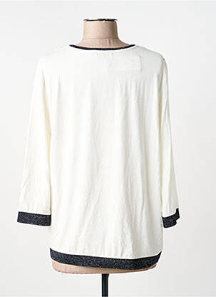 Top tissage crêpe manches 3/4 beige BETTY BARCLAY femme