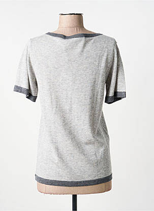 Top stretch manches courtes gris ANANKE femme