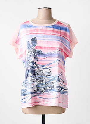 T-shirt coupe cintrée manches courtes rose THOMAS RABE femme