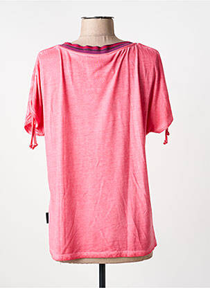 T-shirt coupe droite manches courtes rose CAPUCCINO femme