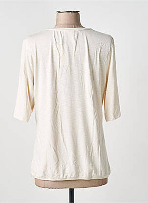 T-shirt manches 3/4 manches 3/4 beige BARBARA LEBEK femme