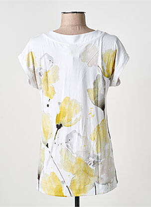T-shirt coupe droite manches courtes jaune DOLCEZZA femme