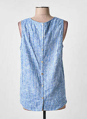 Top tissage crêpe sans manche bleu ESPRIT DE LA MER femme