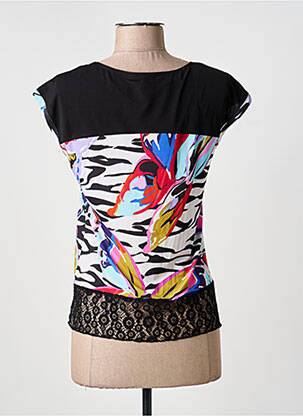 Top tissage jersey manches courtes noir OLIVIER PHILIPS femme