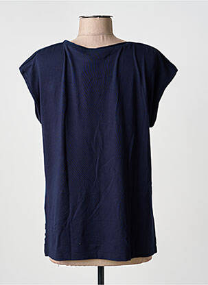 T-shirt imprimé fantaisie manches courtes bleu BARBARA LEBEK femme