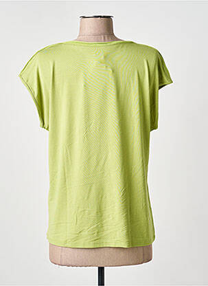 T-shirt stretch manches courtes vert BARBARA LEBEK femme