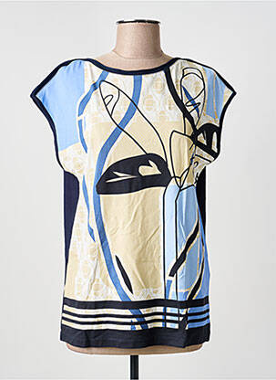 T-shirt imprimé fantaisie manches courtes bleu BARBARA LEBEK femme