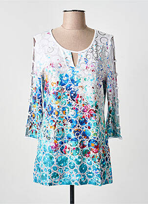 T-shirt bleu DOLCEZZA femme