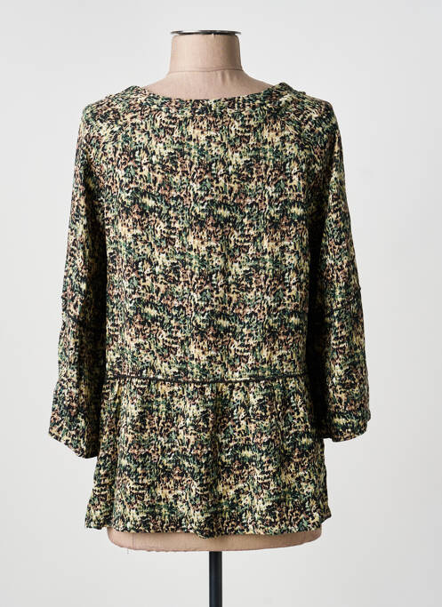 Blouse manches 3/4 manches 3/4 vert MERI & ESCA femme