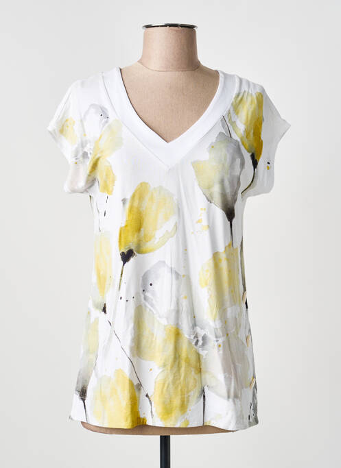 T-shirt coupe droite manches courtes jaune DOLCEZZA femme