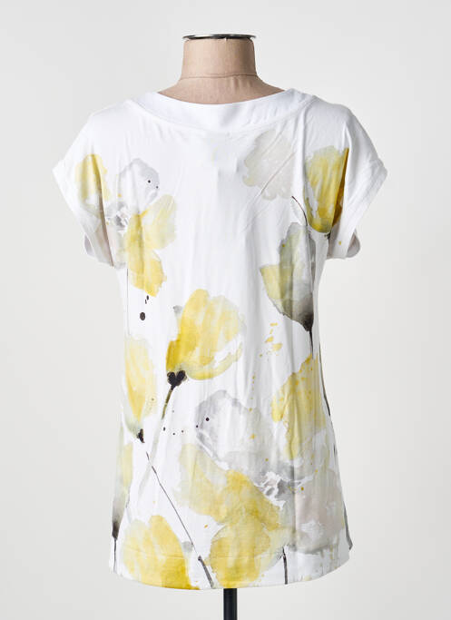 T-shirt coupe droite manches courtes jaune DOLCEZZA femme