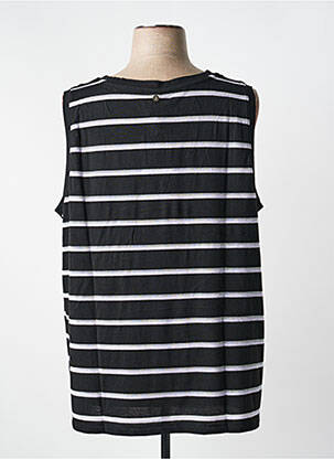 Top imprimé fantaisie sans manche noir SHEEGO femme