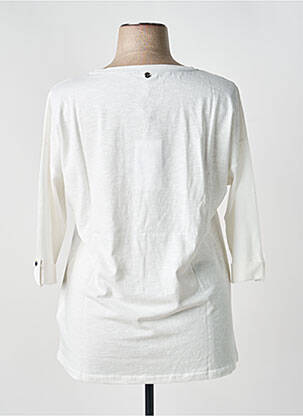 Top manches longues manches longues blanc SHEEGO femme