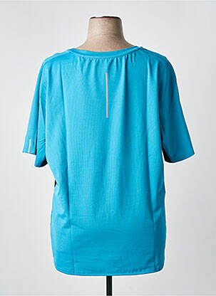 T-shirt coupe droite manches courtes bleu SHEEGO femme