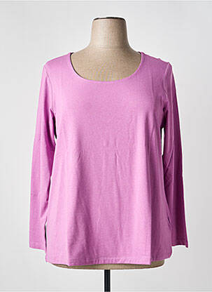 Top manches longues manches longues rose SHEEGO femme