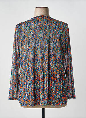 Blouse imprimé fantaisie manches longues bleu TOM TAILOR femme