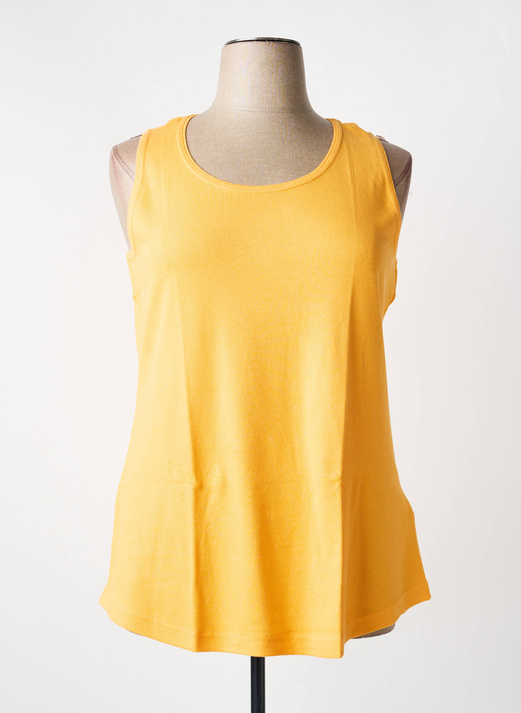 Débardeur coupe droite sans manche orange SHEEGO femme