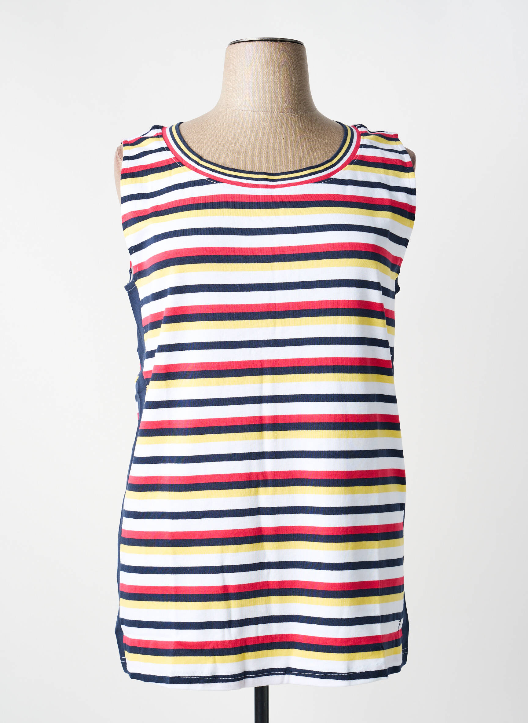 Débardeur coupe droite sans manche blanc SHEEGO femme