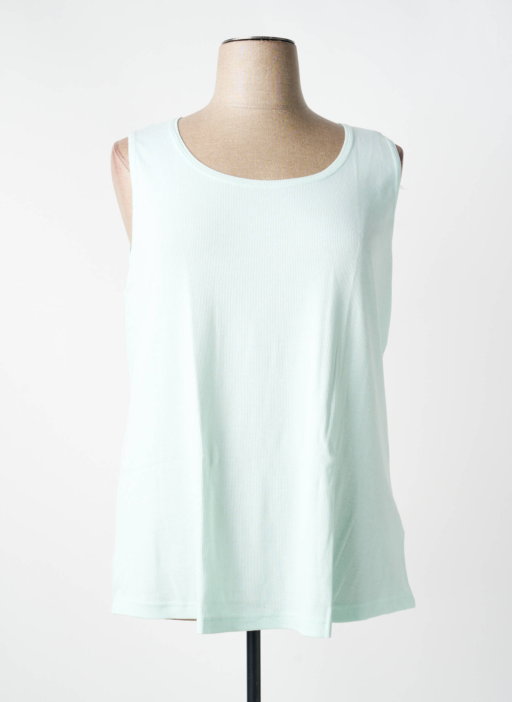 Débardeur coupe droite sans manche vert SHEEGO femme