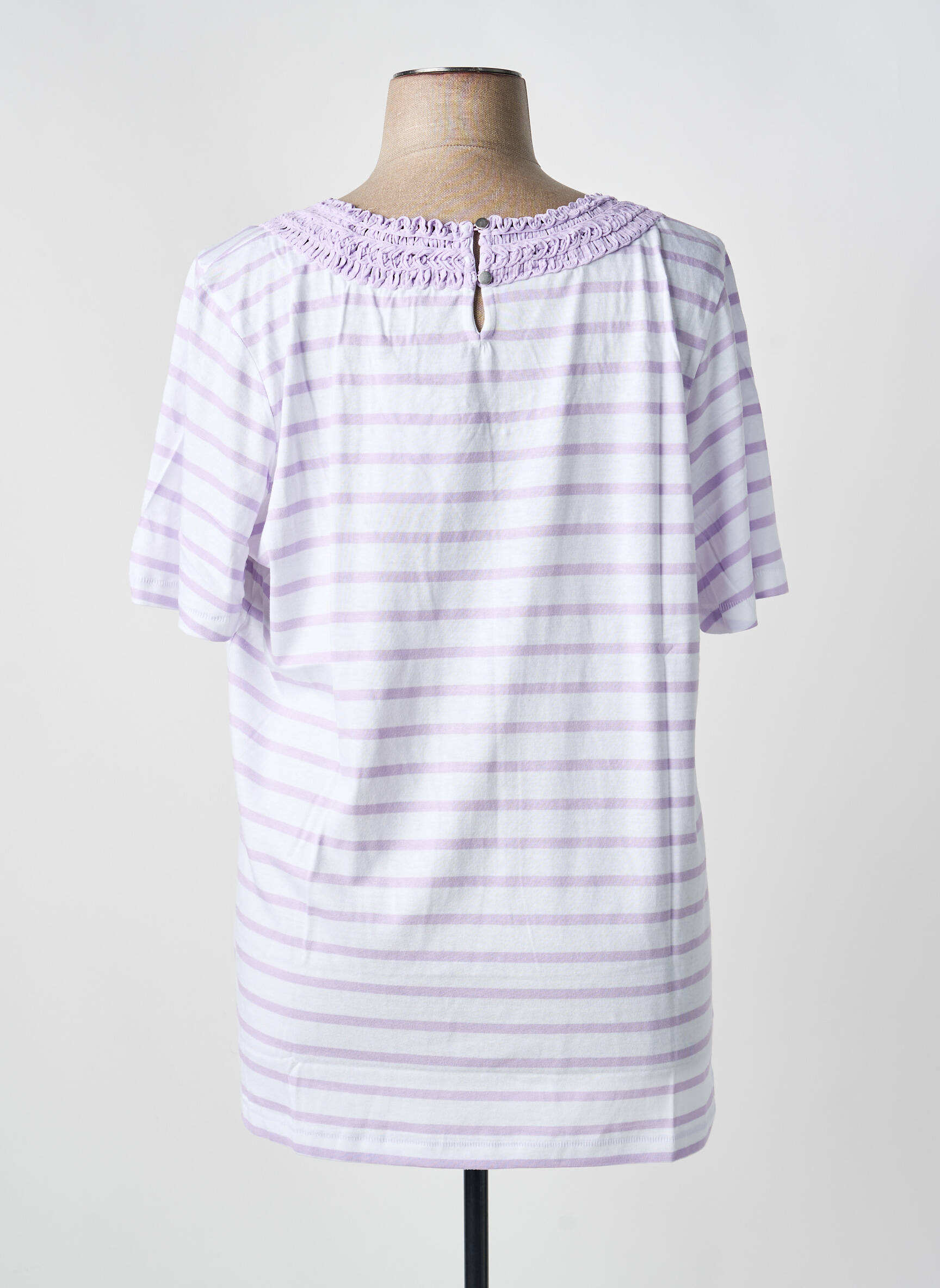 T-shirt imprimé fantaisie manches courtes violet SHEEGO femme
