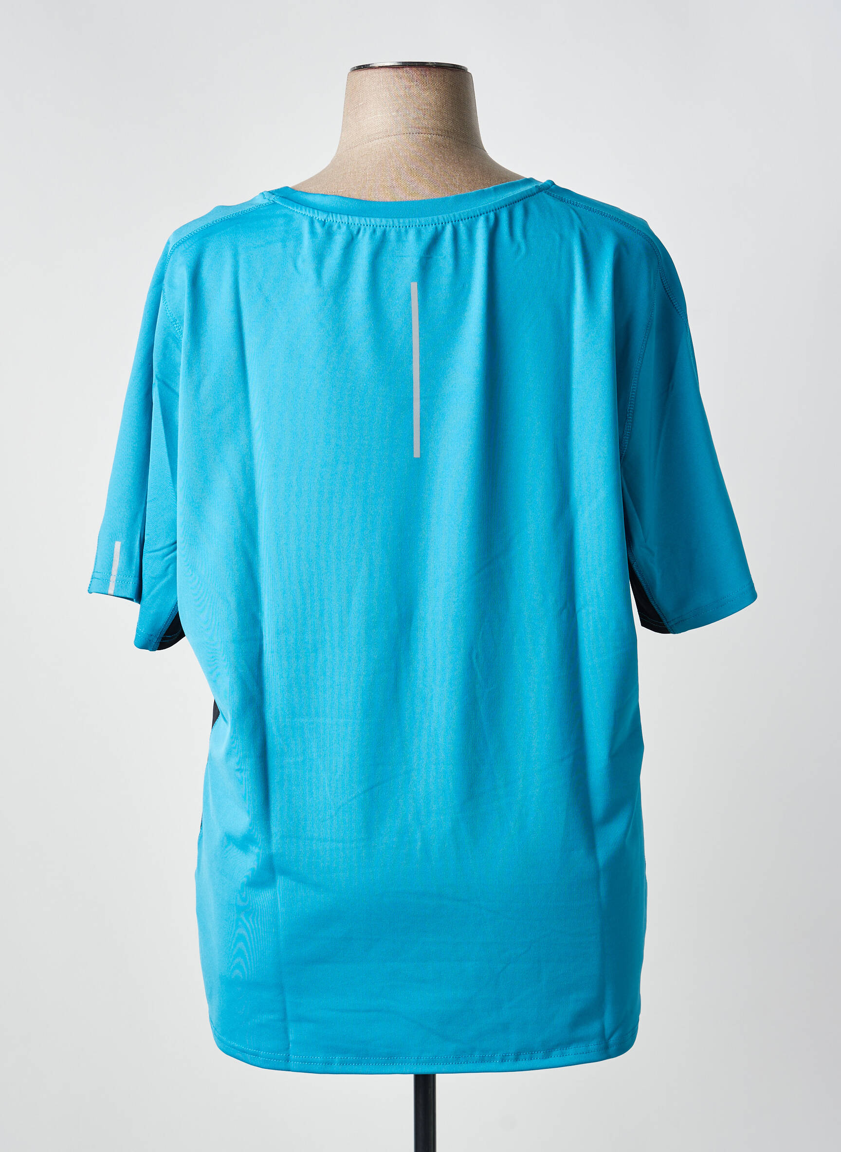 T-shirt coupe droite manches courtes bleu SHEEGO femme