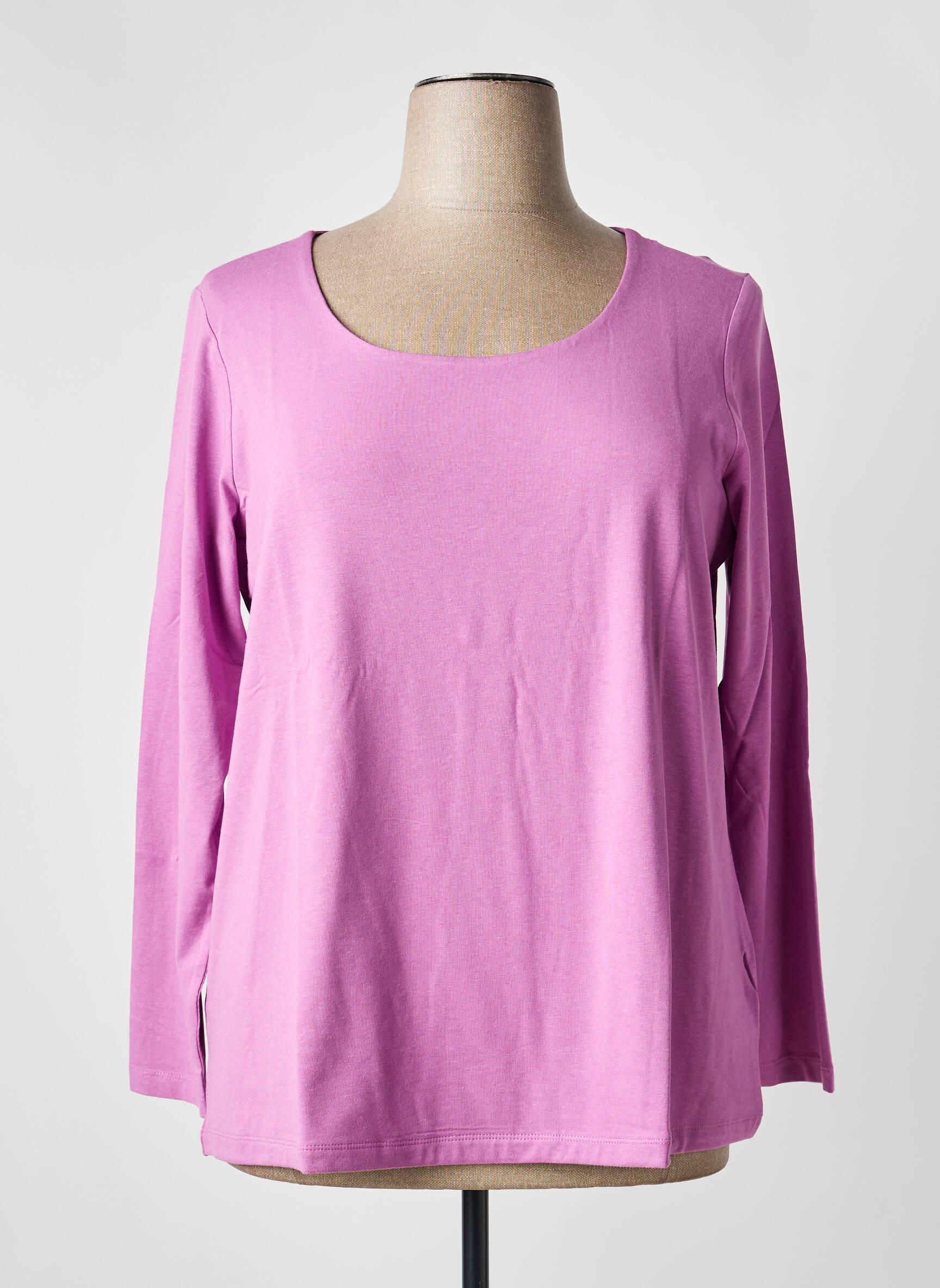 Top manches longues manches longues rose SHEEGO femme