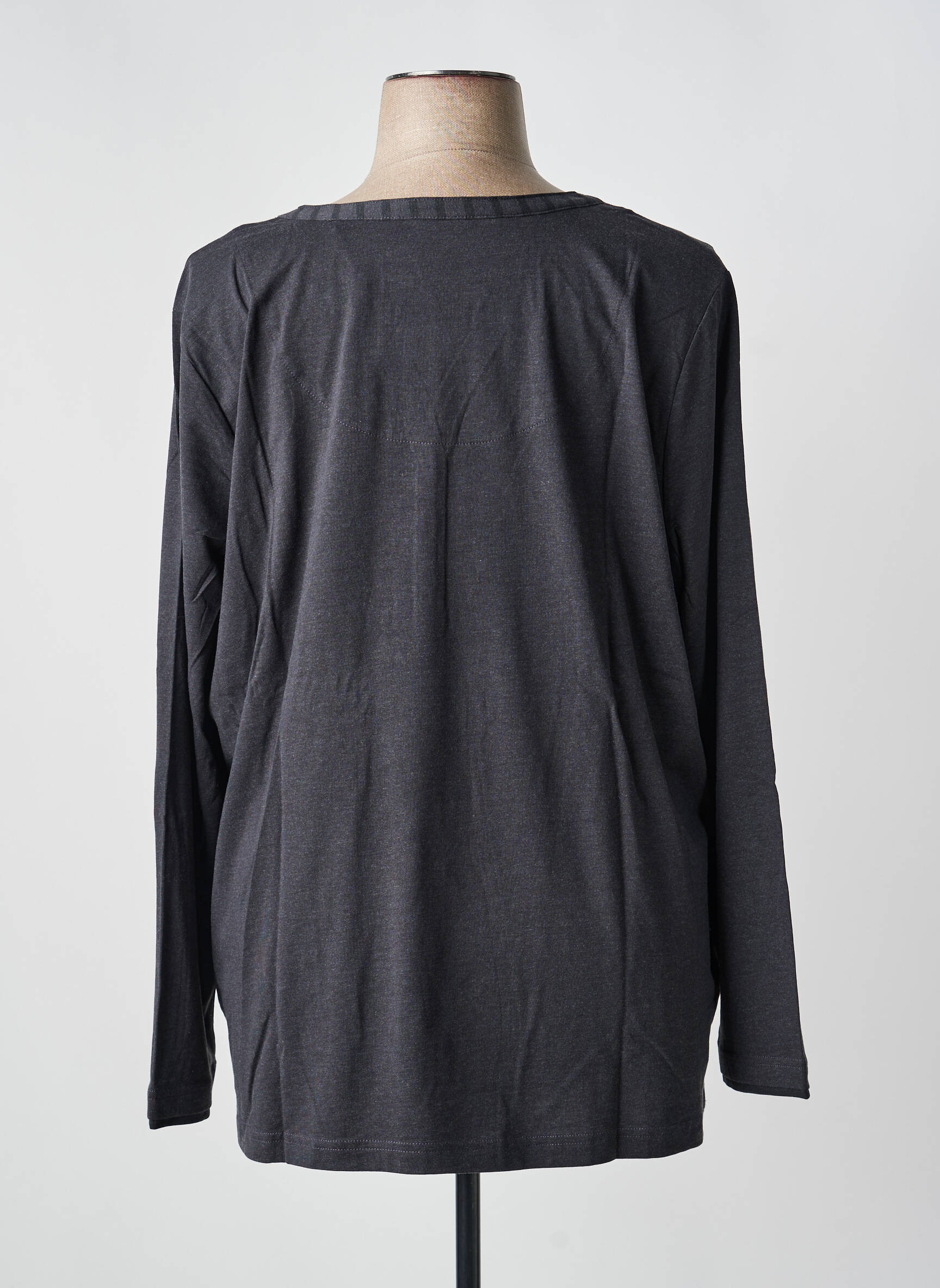 Top manches longues manches longues gris SHEEGO femme