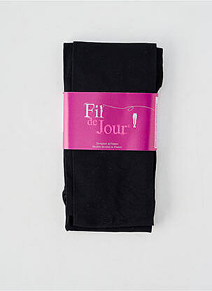 Collants stretch noir FIL DE JOUR femme