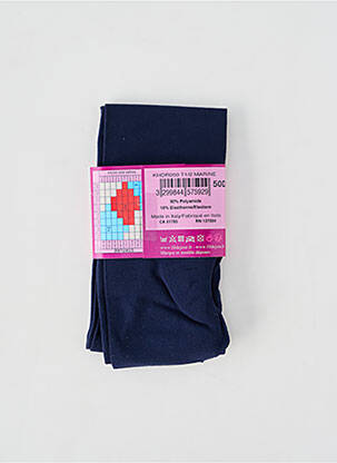 Collants stretch bleu FIL DE JOUR femme